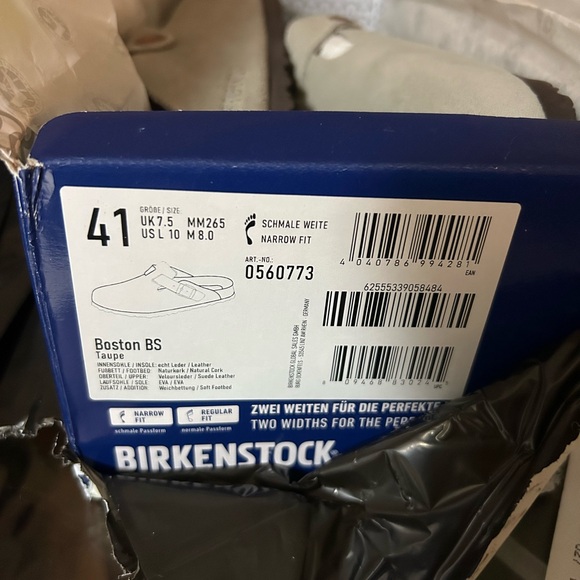 Birkenstock Beige Suede Clogs - Picture 3 of 3